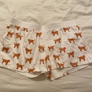 Golden doodle pajama shorts